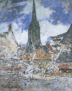 Claude Monet The Bell-Tower of Saint-Catherine at Honfleur oil painting